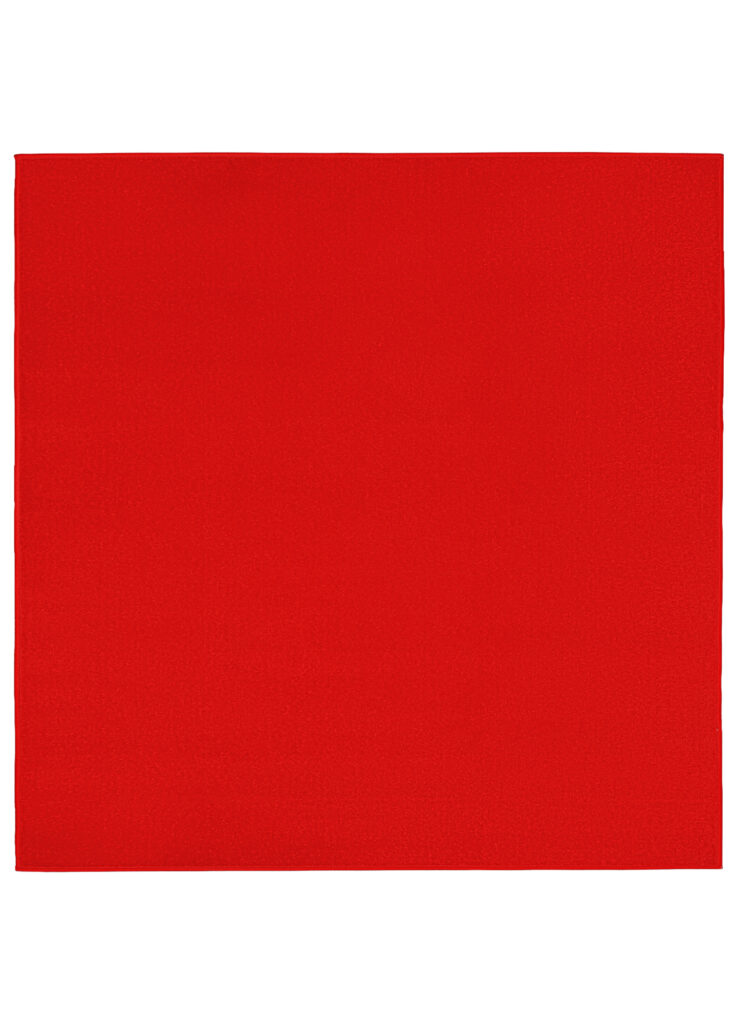 Tappeto Mono Quadrato Interno Esterno Rosso