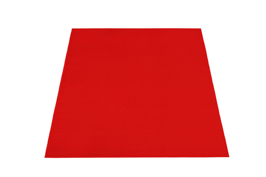 Tappeto Mono Quadrato Interno Esterno Rosso