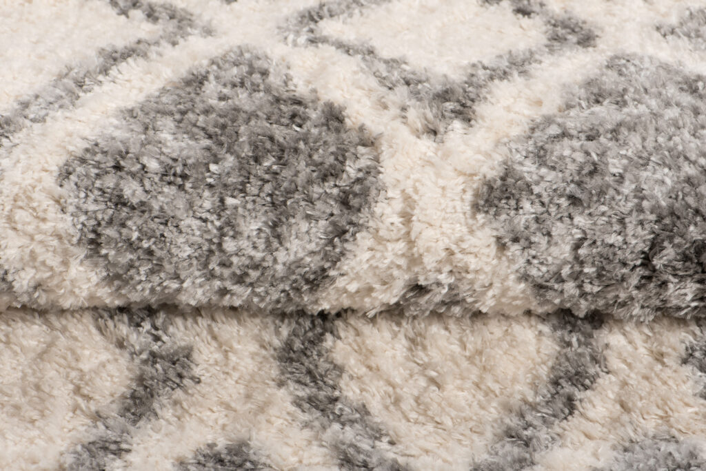 Tappeto Versay Crema Grigio Etnico con Frange