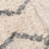 Tappeto Versay Crema Grigio Zigzag con Frange