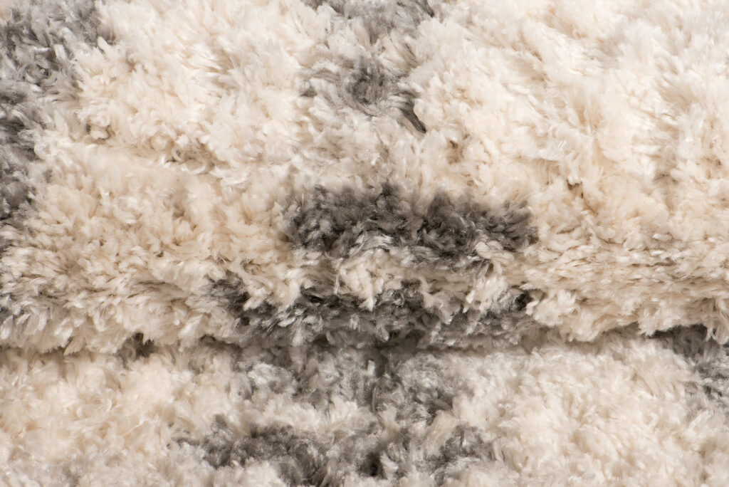 Tappeto Versay Crema Grigio Azteco con Frange