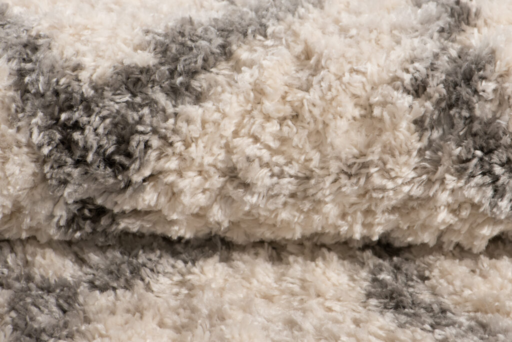 Tappeto Versay Crema Grigio Geometrico con Frange