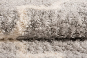 Tappeto Versay Grigio Crema Trellis con Frange