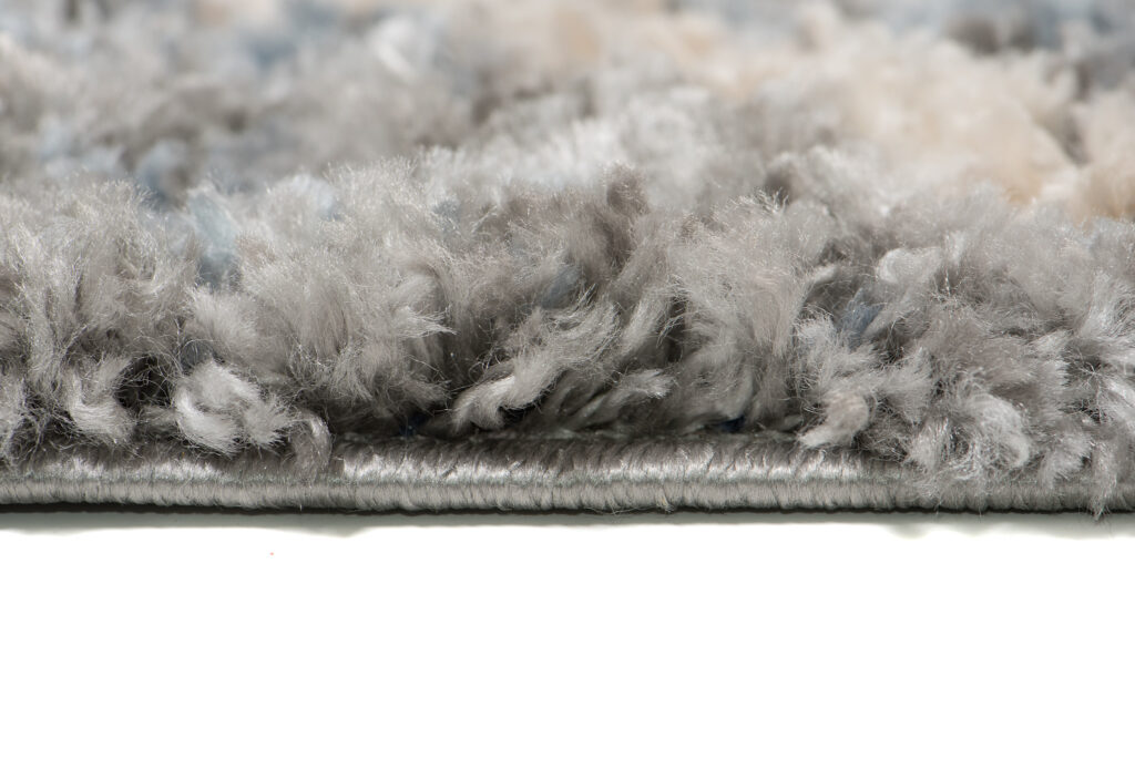 Tappeto Versay Grigio Crema Rombi con Frange