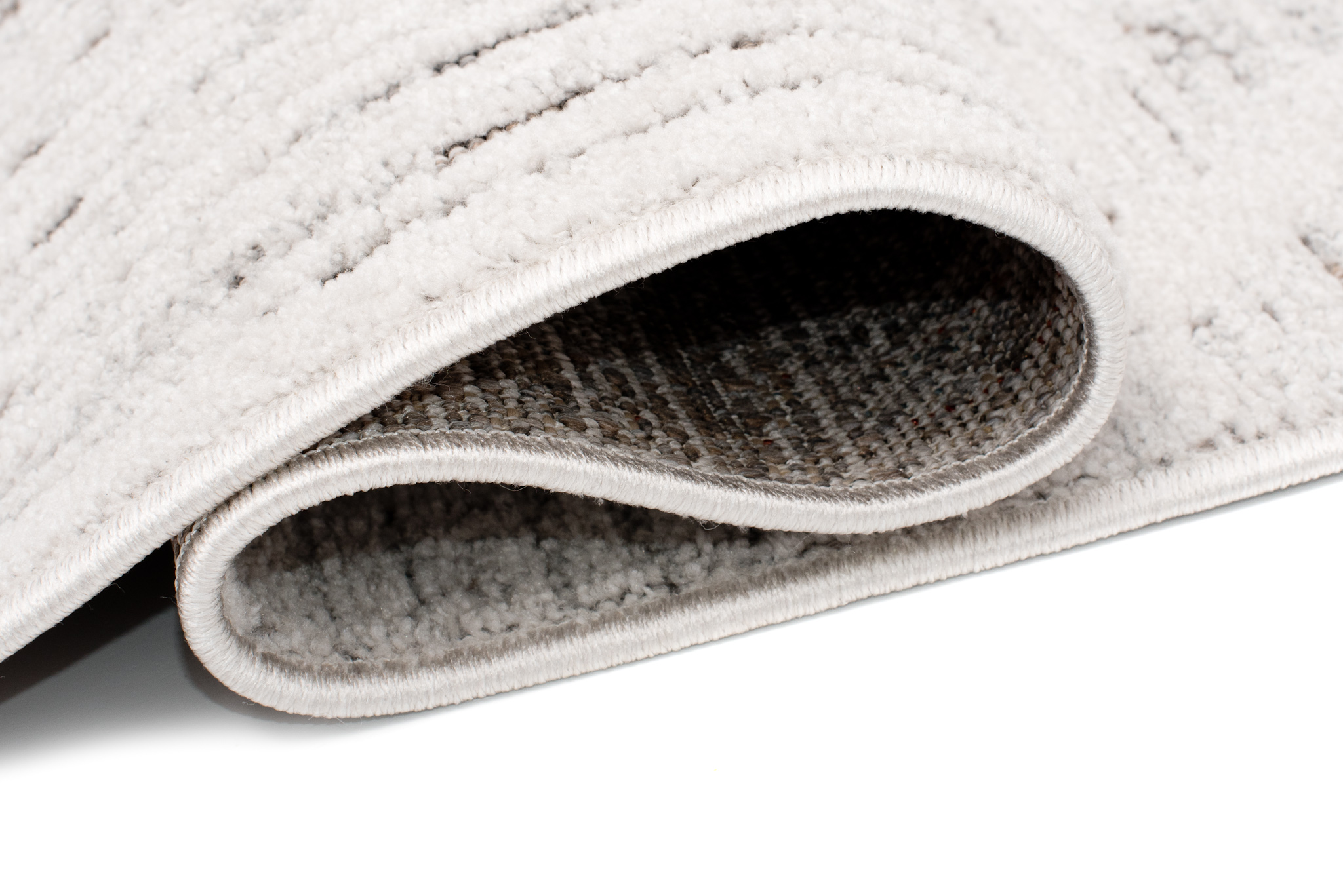 Tappeto Lotus Vintage Puntinato Avorio Beige Pelo Corto