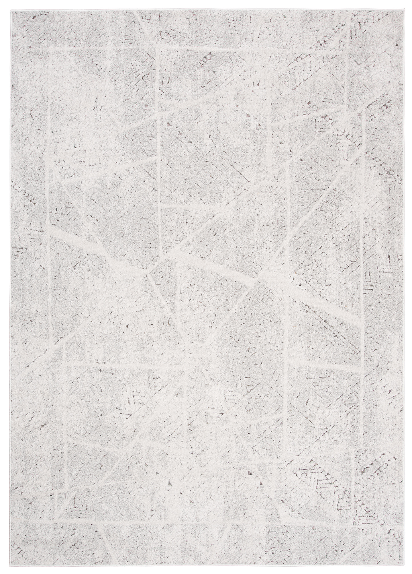 Tappeto Lotus Vintage Puntinato Avorio Beige Astratto Geometrico