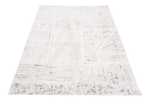 Tappeto Lotus Vintage Puntinato Avorio Antracite Pelo Corto