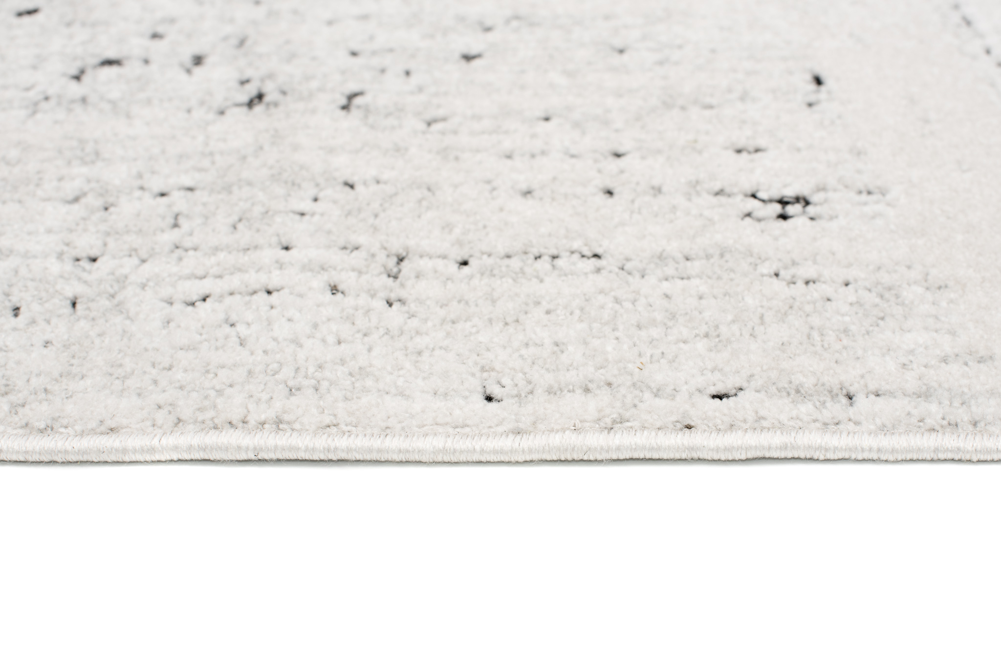 Tappeto Lotus Vintage Puntinato Avorio Antracite Pelo Corto