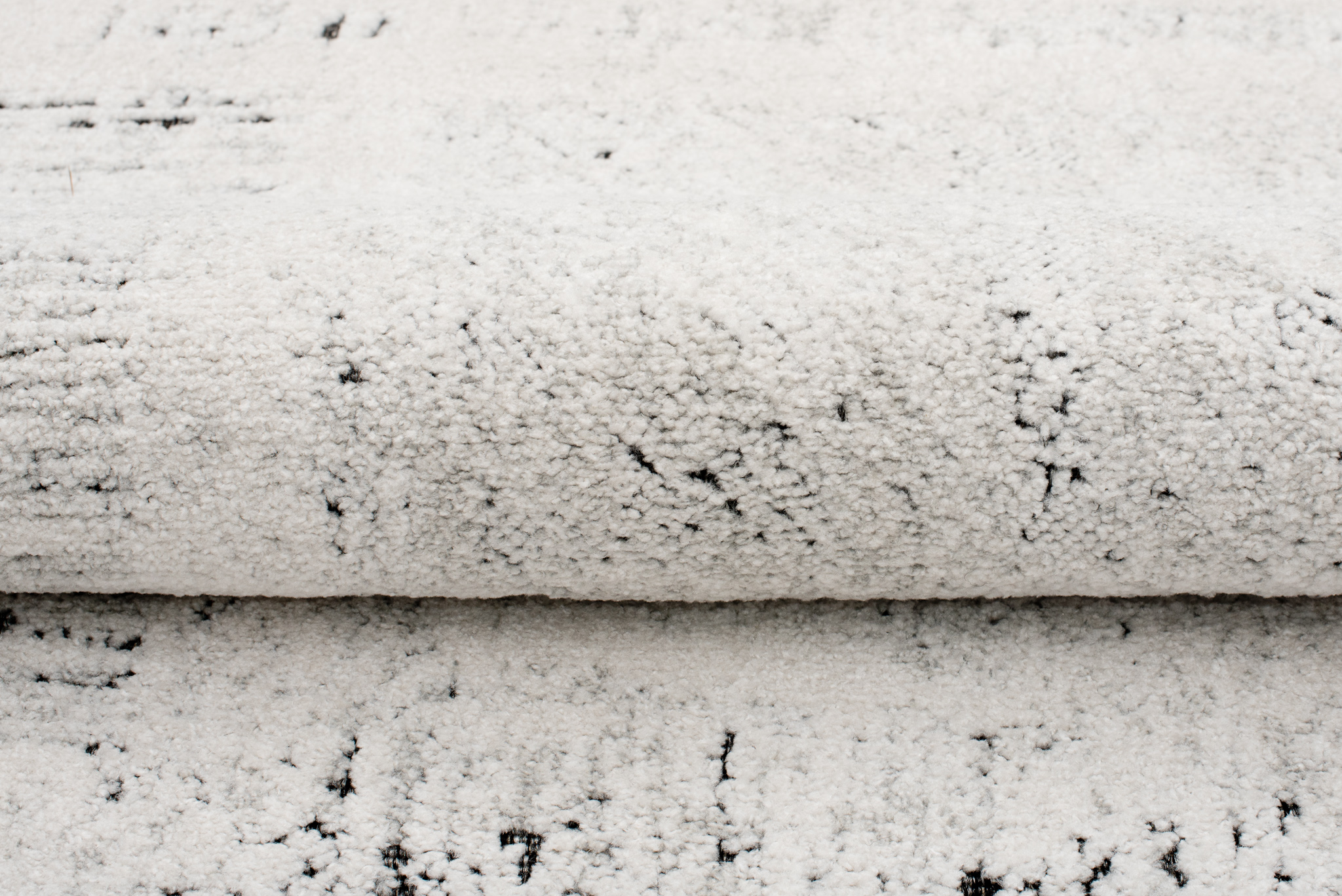 Tappeto Lotus Vintage Puntinato Avorio Antracite Pelo Corto