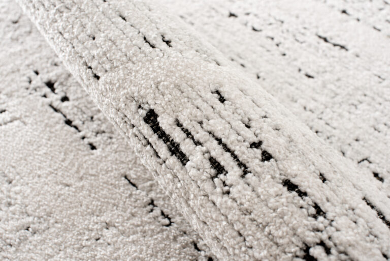 Tappeto Lotus Vintage Puntinato Avorio Antracite Pelo Corto