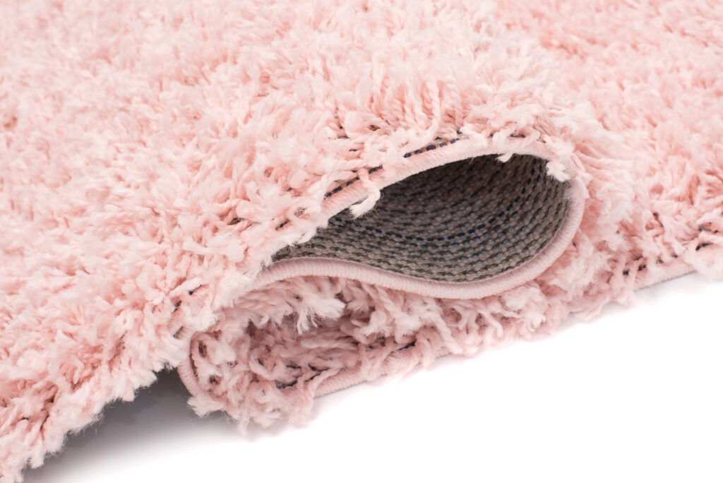 Tappeto Essence Quadrato Shaggy Rosa