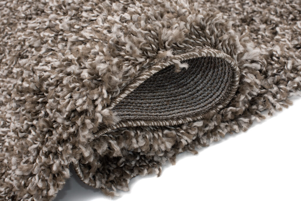 Tappeto Essence Quadrato Shaggy Taupe Grigio Melange