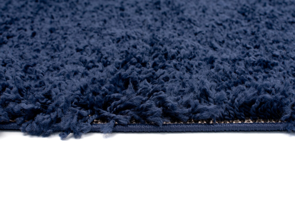 Tappeto Passatoia Essence Shaggy Monocolore Blu Scuro