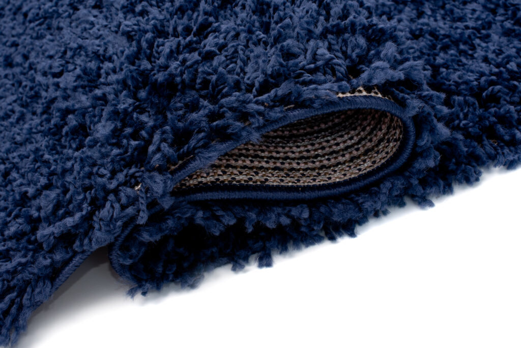 Tappeto Passatoia Essence Shaggy Monocolore Blu Scuro