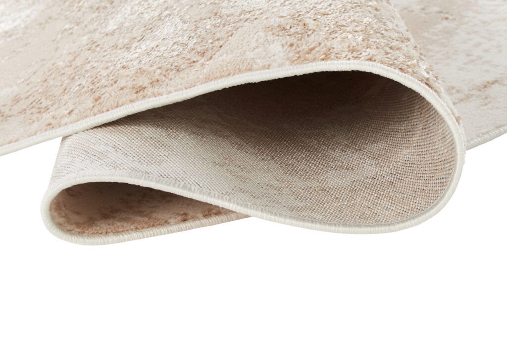 Tappeto Crystal Rotondo Marrone Beige Marmo
