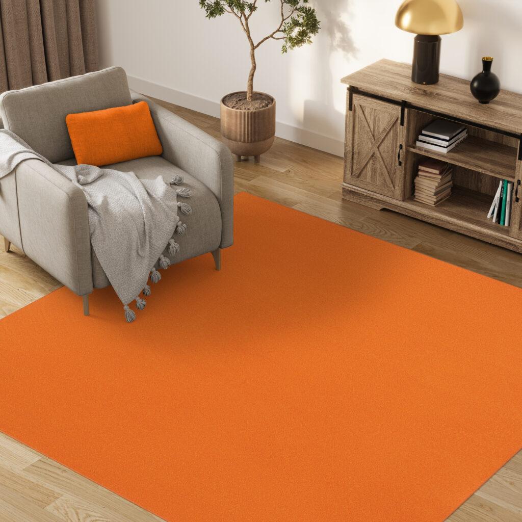 Tappeto Mono Quadrato Interno Esterno Arancione