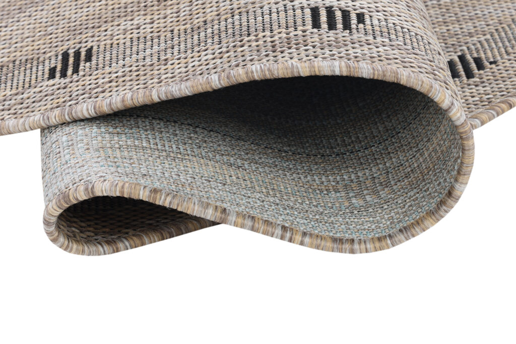 Tappeto Melissa Rotondo Marrone Cornice Indoor Outdoor