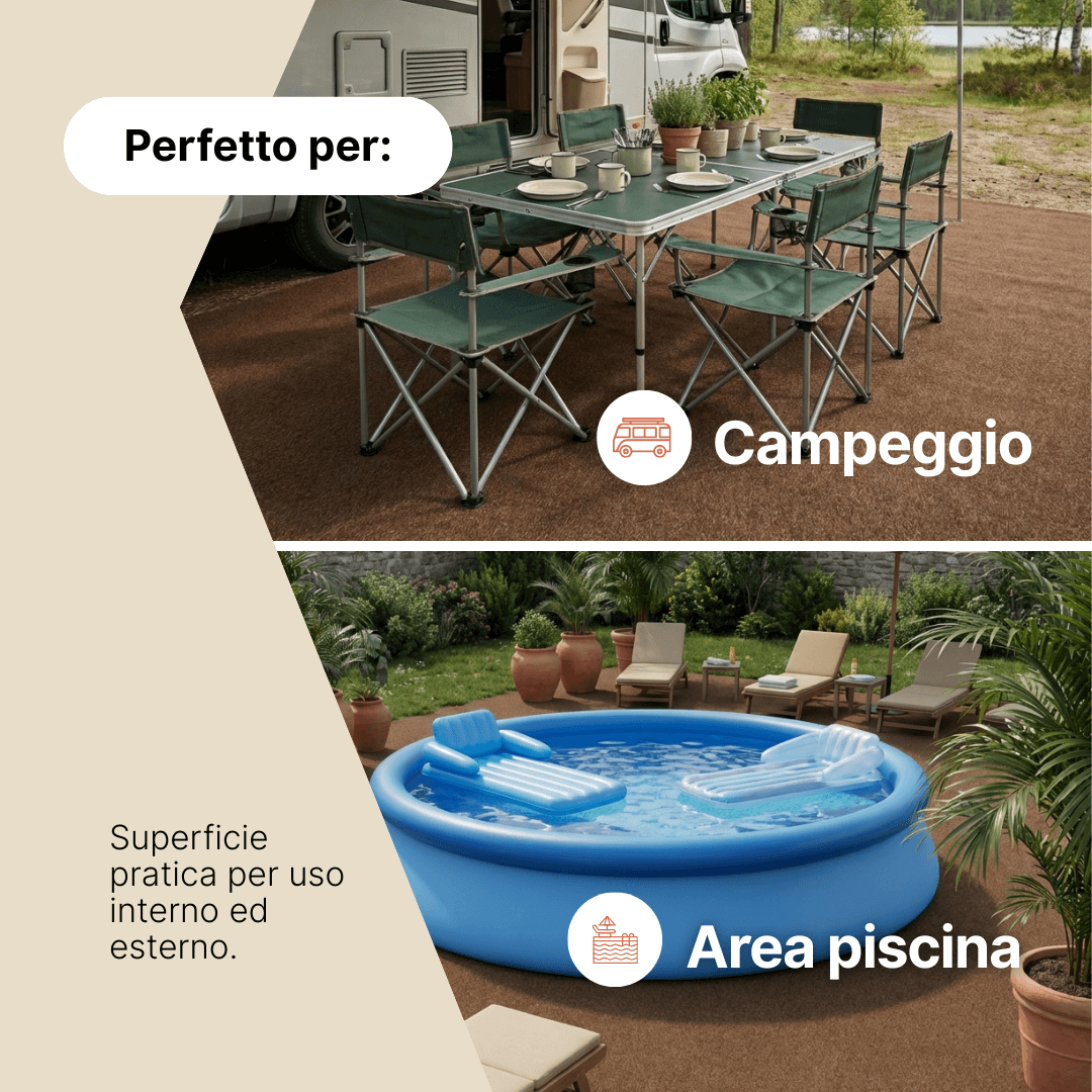 Erba Sintetica Pemba Marrone 4mm