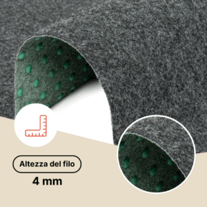 Erba Sintetica Pemba Grigio 4mm