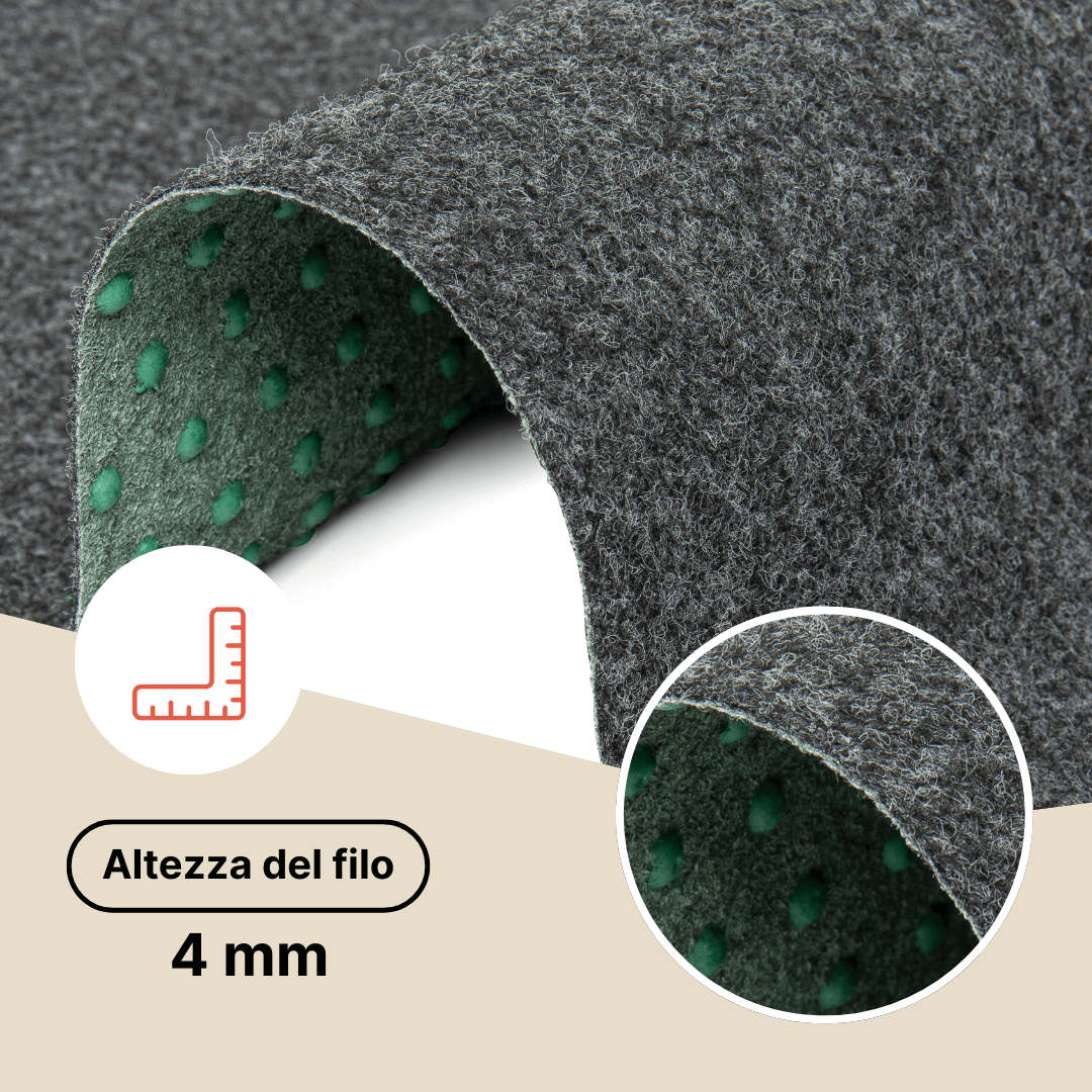 Erba Sintetica Pemba Grigio 4mm