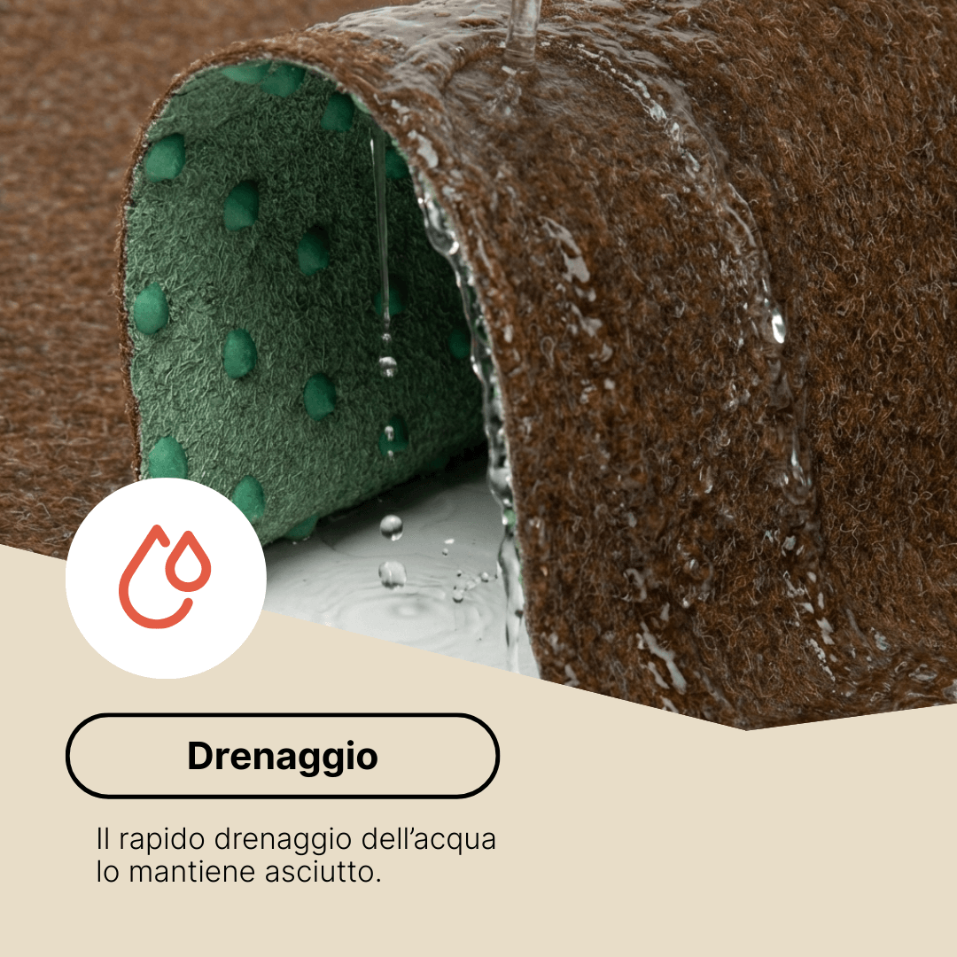 Erba Sintetica Pemba Marrone 4mm