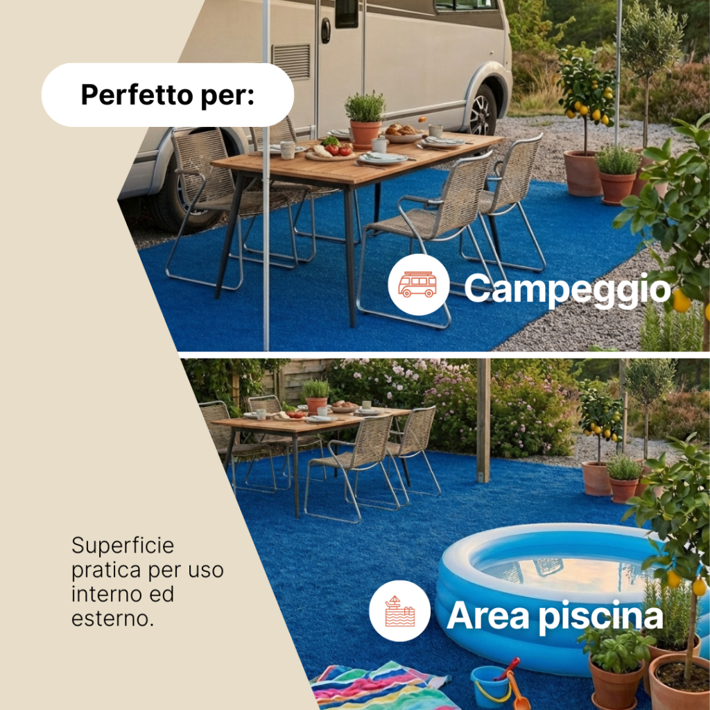 Erba Sintetica Garden Blu 7mm