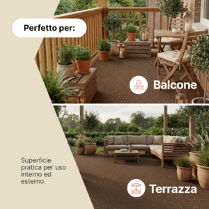 Erba Sintetica Pemba Marrone 4mm