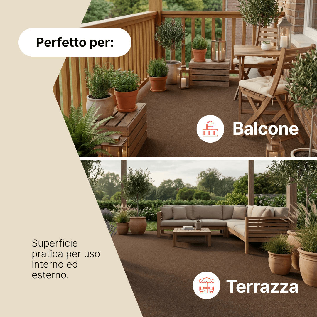 Erba Sintetica Pemba Marrone 4mm