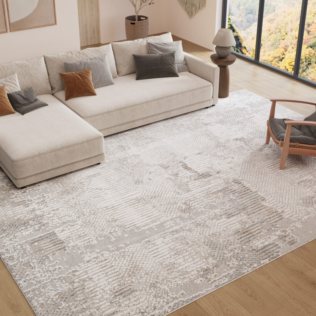 Tappeto Trend Beige Grigio Astratto