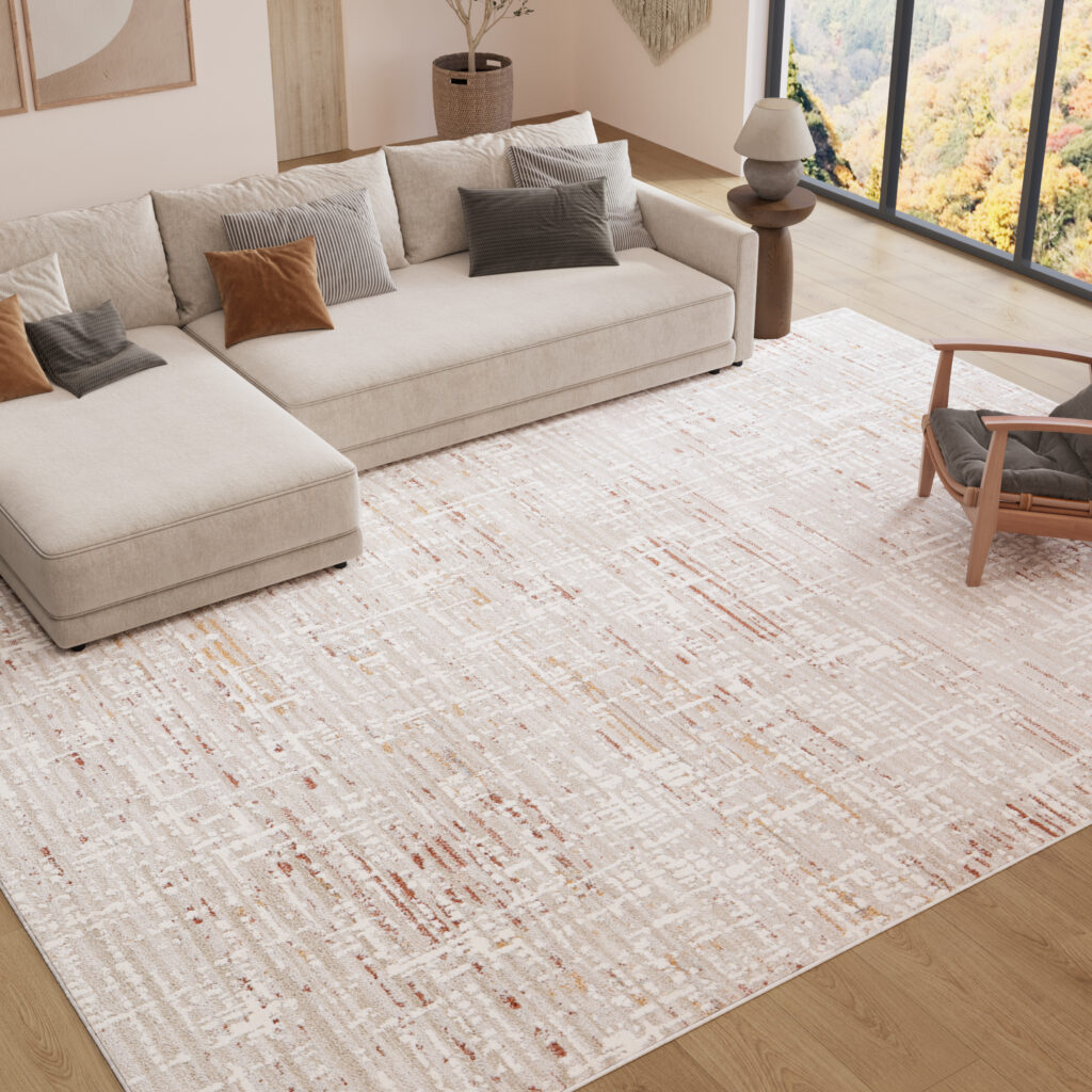 Tappeto Trend Beige Ruggine Moderno