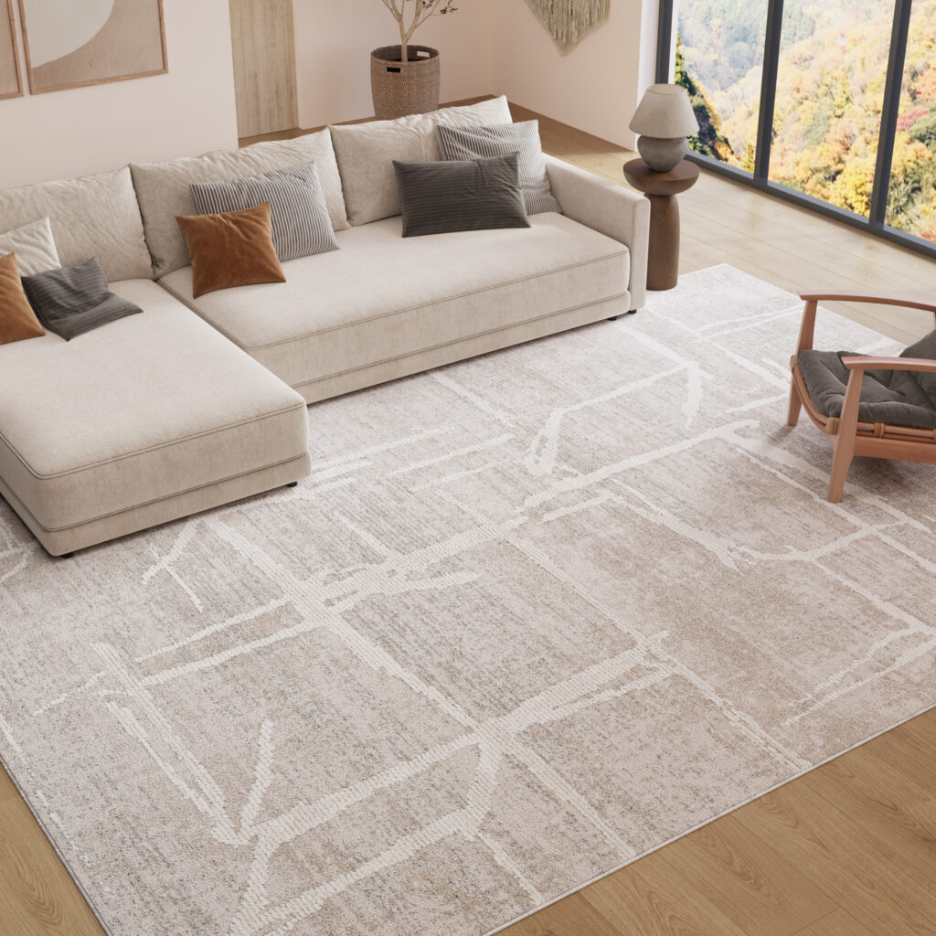Tappeto Trend Grigio Beige Geometrico