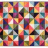 Tappeto Salsa Multicolore Triangoli