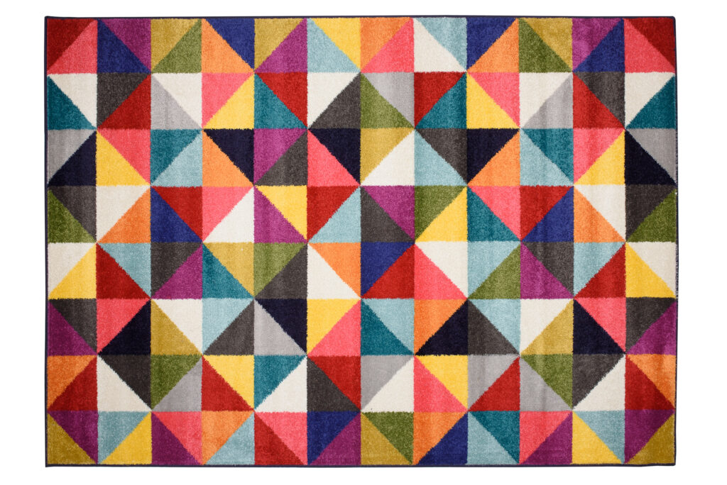 Tappeto Salsa Multicolore Triangoli
