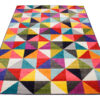 Tappeto Salsa Multicolore Triangoli