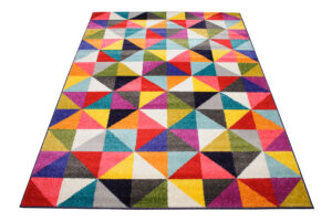 Tappeto Salsa Multicolore Triangoli