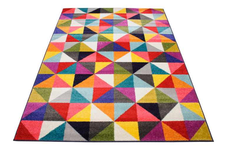 Tappeto Salsa Multicolore Triangoli