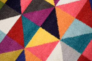 Tappeto Salsa Multicolore Triangoli