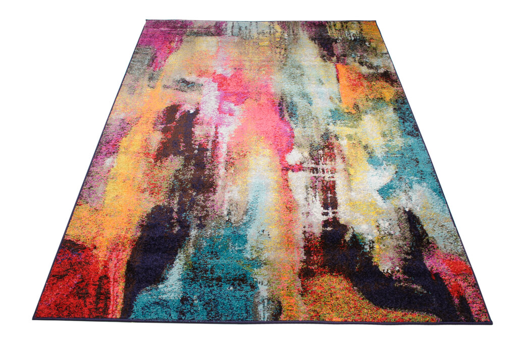 Tappeto Salsa Astratto Multicolore