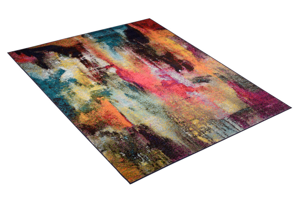 Tappeto Salsa Astratto Multicolore