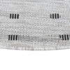 Tappeto Melissa Rotondo Grigio Nero ZigZag Indoor Outdoor