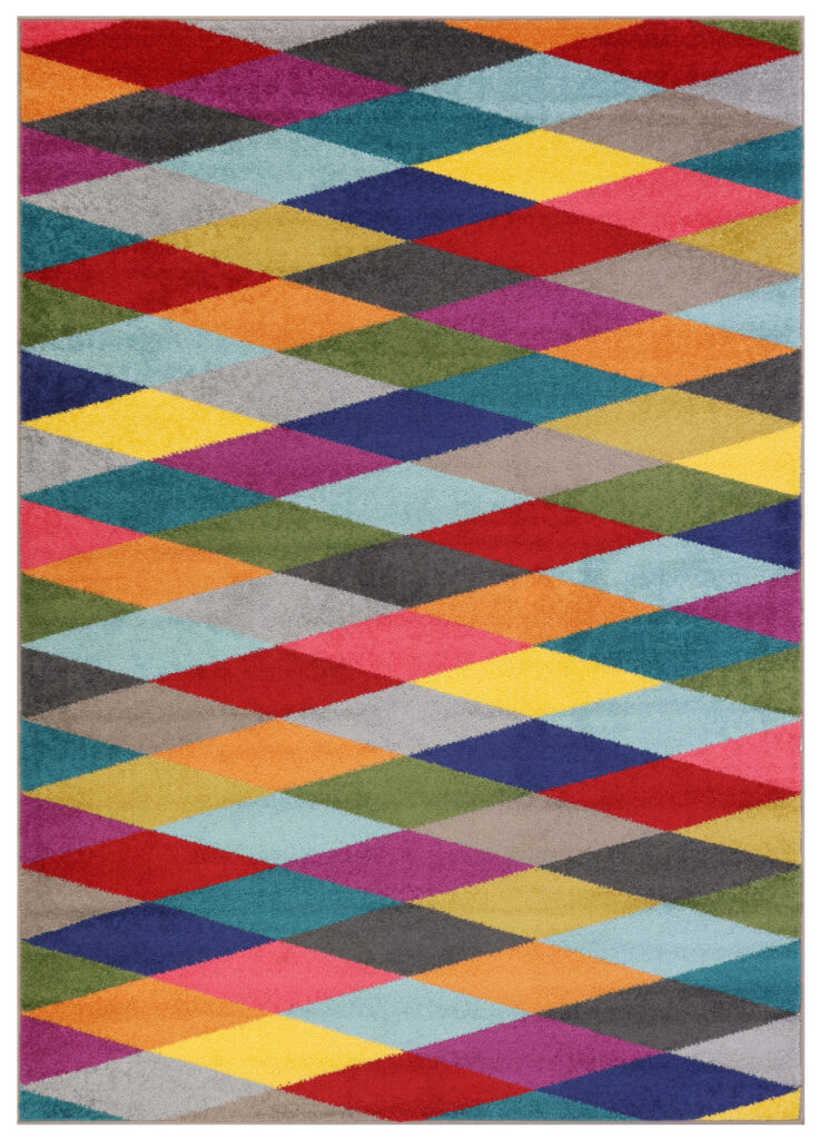 Tappeto Salsa Multicolore Rombi