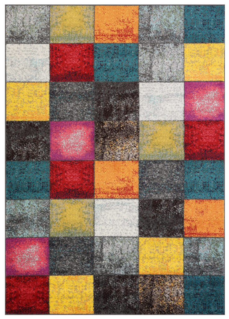 Tappeto Salsa Multicolore Quadrati