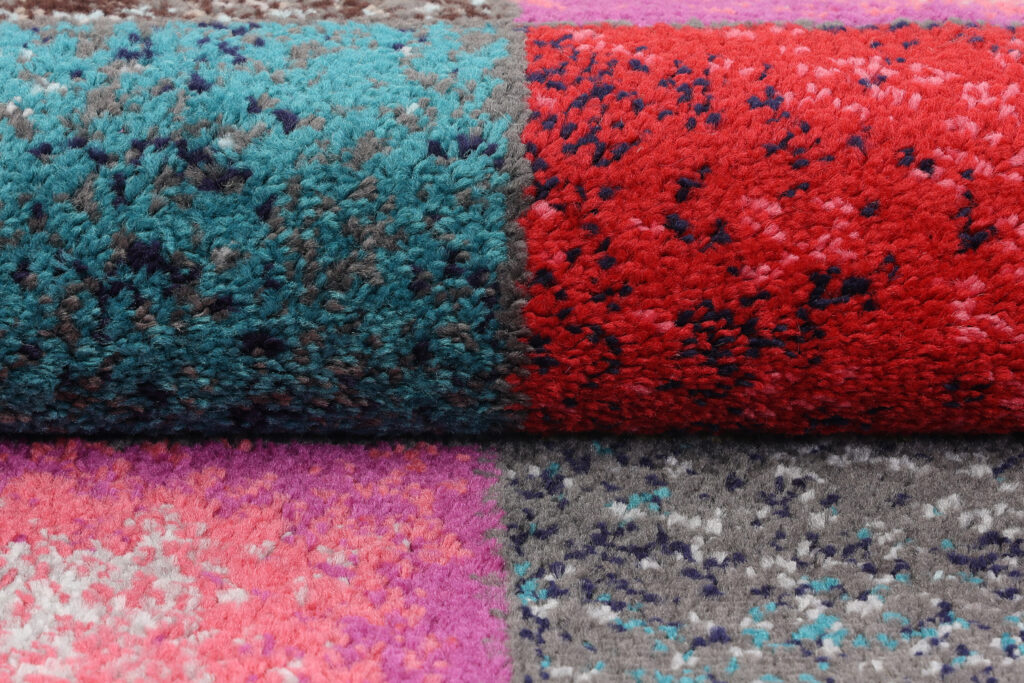 Tappeto Salsa Multicolore Quadrati