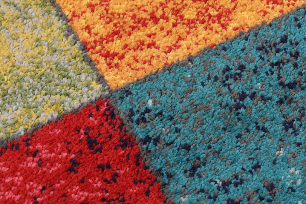 Tappeto Salsa Multicolore Quadrati