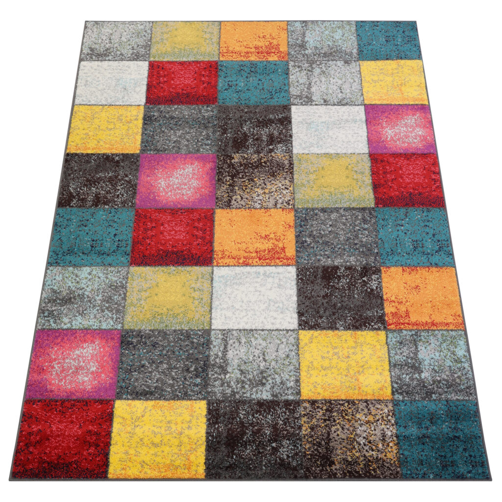 Tappeto Salsa Multicolore Quadrati