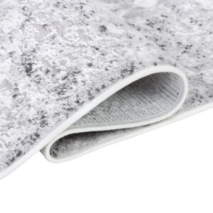 Tappeto Passatoia Sky Grigio Vintage Floreale Sfumature