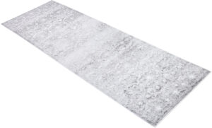 Tappeto Passatoia Sky Grigio Vintage Floreale Sfumature