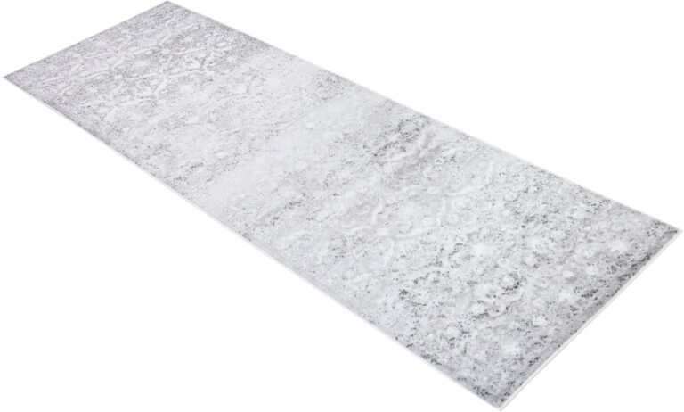 Tappeto Passatoia Sky Grigio Vintage Floreale Sfumature