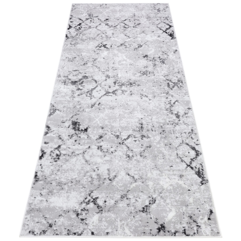 Tappeto Passatoia Sky Grigio Geometrico Diamanti
