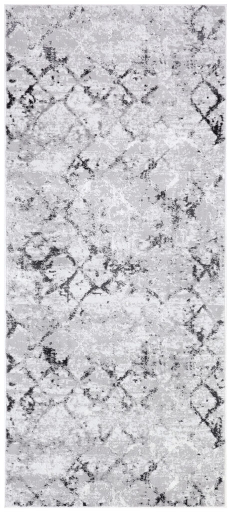 Tappeto Passatoia Sky Grigio Geometrico Diamanti